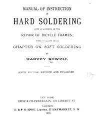 Manual of Instruction in Hard Soldering cover
