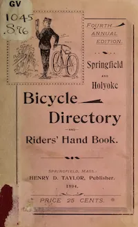 Springfield and Holyoke Bicycle Directory cover